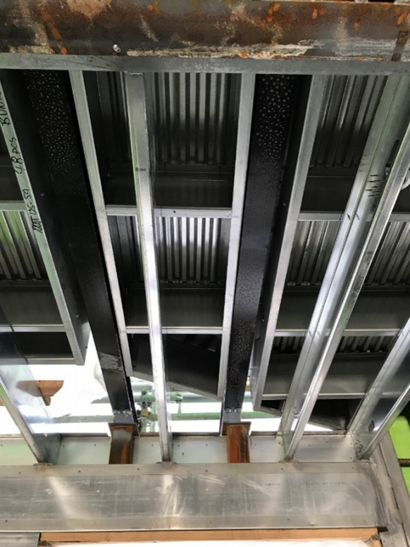 Figure 6 - Cantilevered Balcony Support Framing from Below – Photo Courtesy of McClure