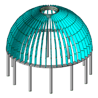 Figure 7 - Main Dome Model - Courtesy of McClure