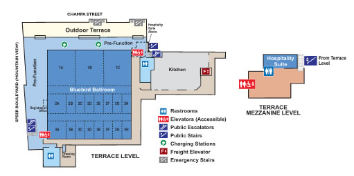 Terrace Level Floor Plan: Courtesy of the City and County of Denver