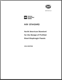 AISI S310-13: North American Standard for the Design of Profiled Steel Diaphragm Panels, 2013 Edition