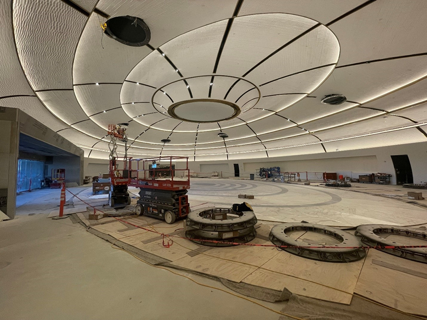 Ceiling overview - Photo courtesy of Radius Track