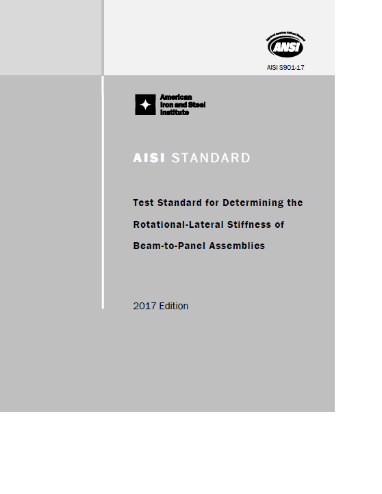 AISI S904-17: Test Standard for Determining the Tensile and Shear Strengths of Steel Screws, 2017 Edition