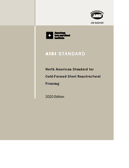 AISI S200-07: AISI North American Standard for Cold-Formed Steel Framing - General Provisions 2007 Edition